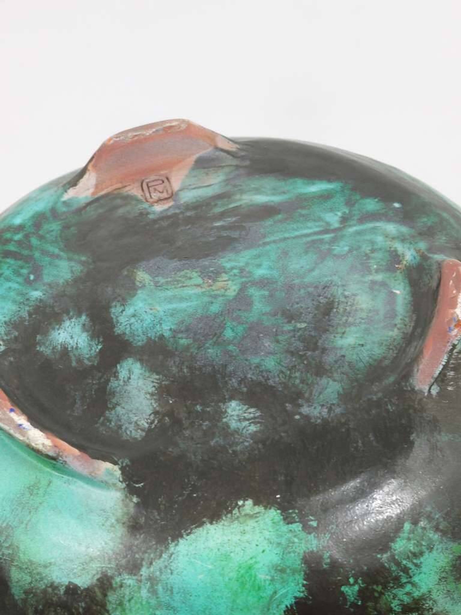 Large Viennese Art Nouveau flower pot Secession Michael Powolny, Austria, 1920s