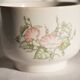 Set of 2 porcelain teacups with floral decorations, Korea