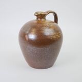 Brown stoneware vase / pitcher