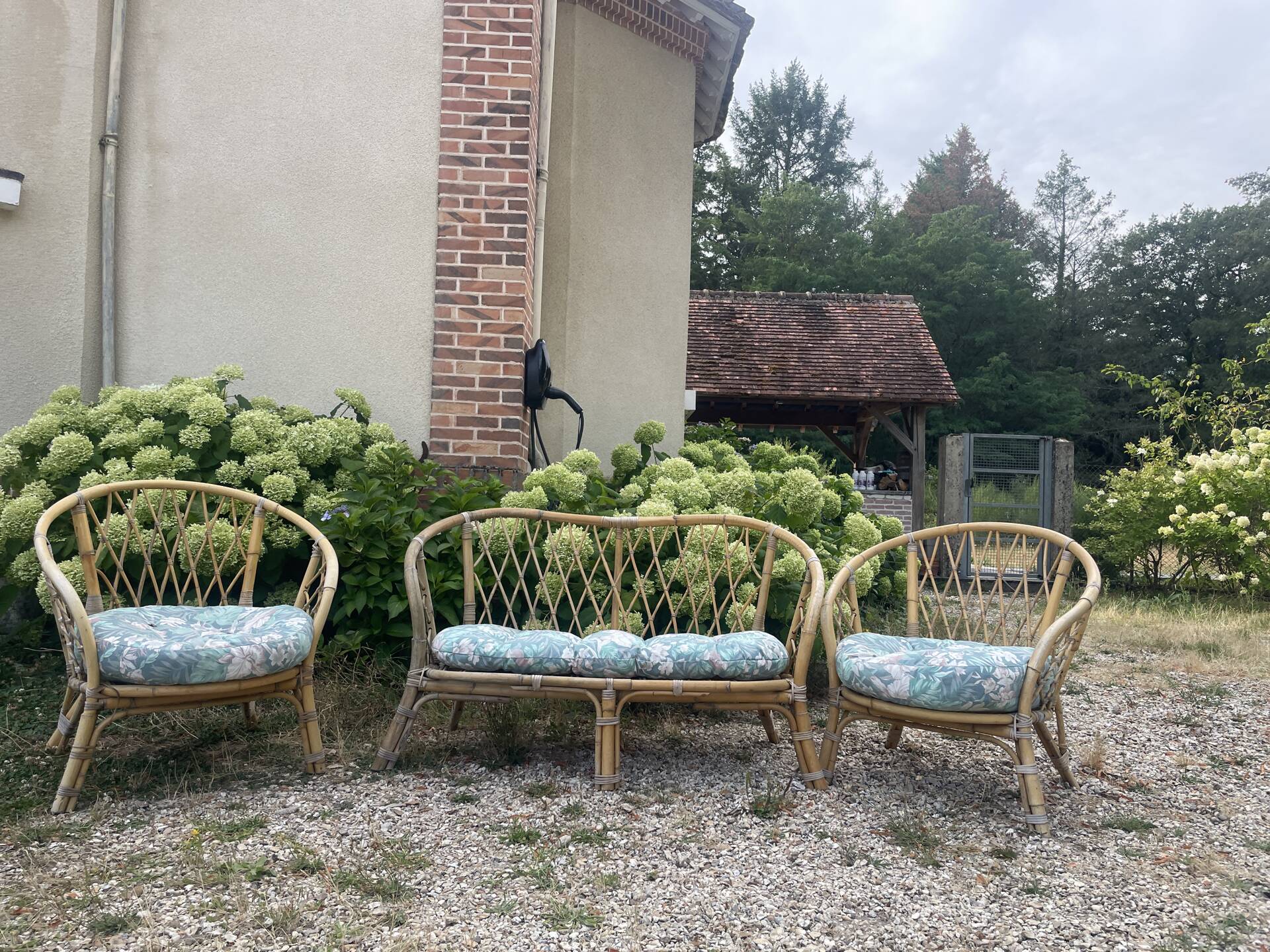 Vintage 60s/70s rattan/bamboo lounge set