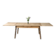 Vintage extendable dining table renovated in marquetry and raw wood