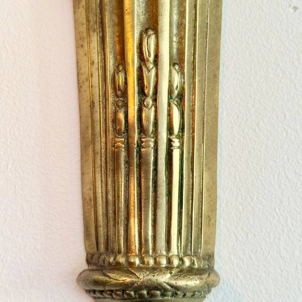 Pair of Mid-19th Century Napoleon III 2-Branch Gilt Bronze Candle Sconces