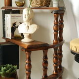 Vintage Beech Library Staircase Shelf