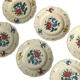Série de 6 assiettes en faience de Sarreguemines
