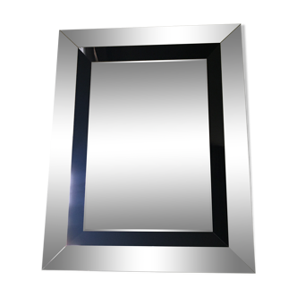 Black-lase inner bevelled mirror Home Center 104x131cm