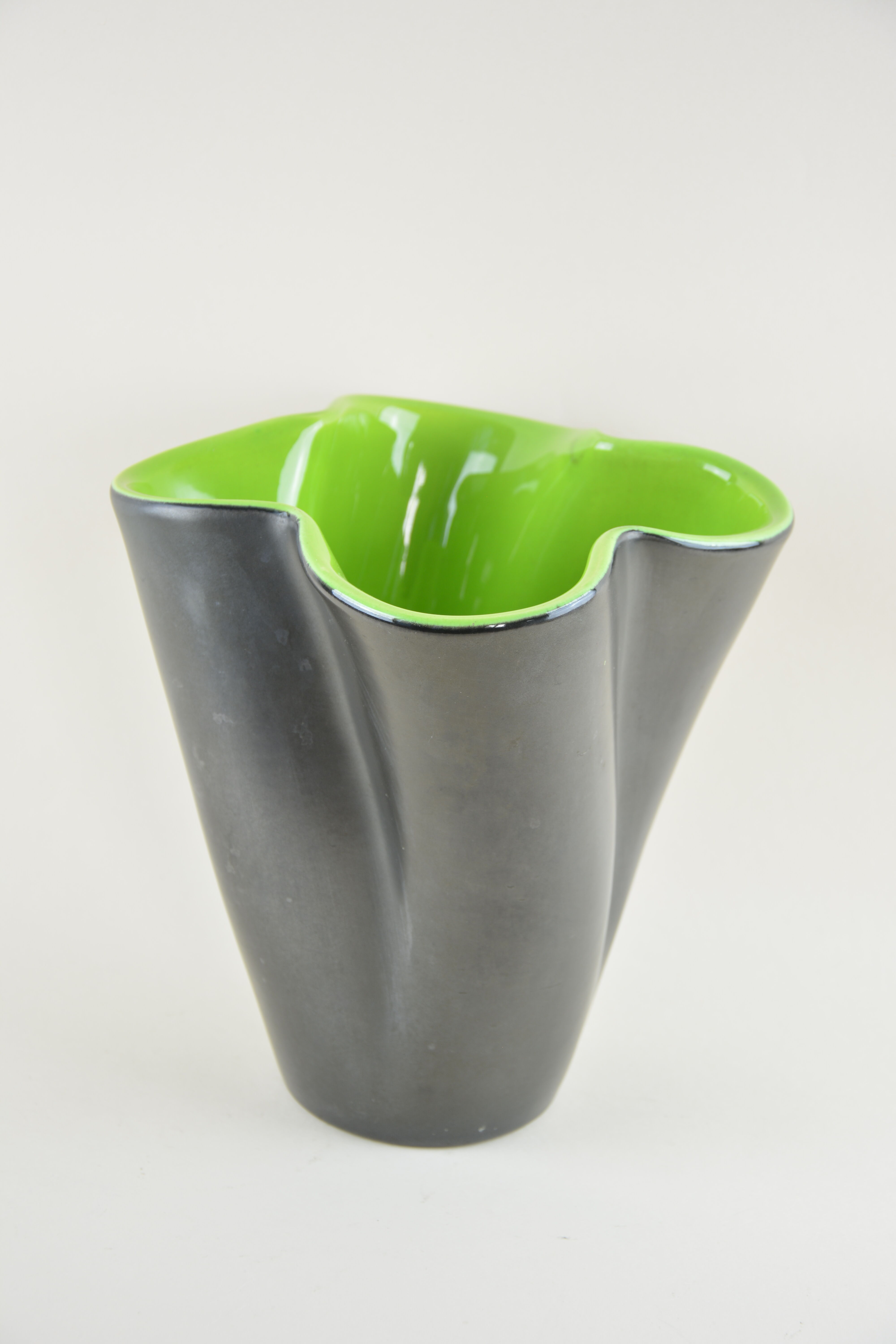 Vase Elchinger bicolore des années 50