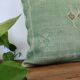Berber Sabra green cushion in cactus silk