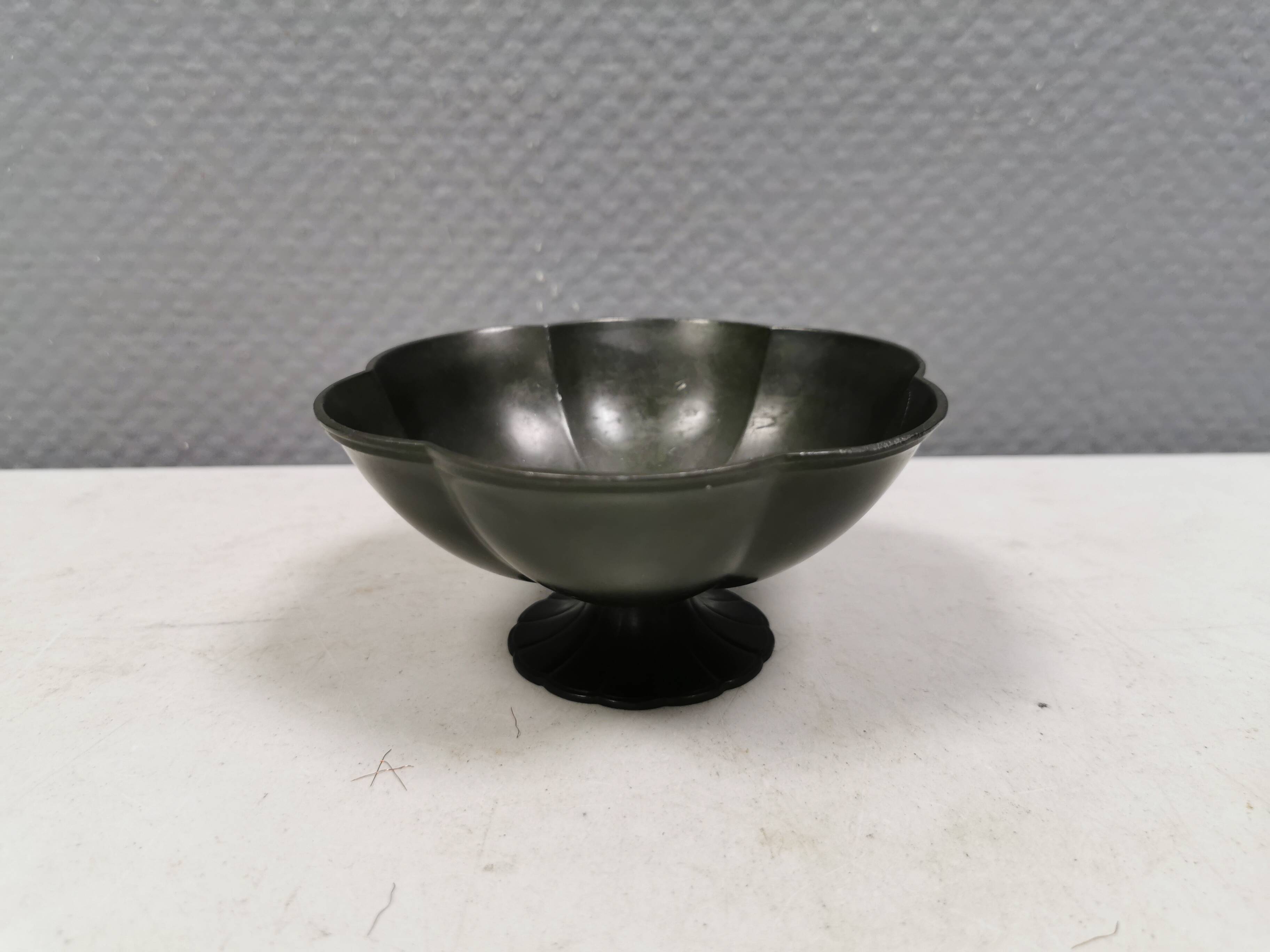 Classic Art Deco Just Andersen Footed Bowl/Stand from the 1920s-30s Denmark