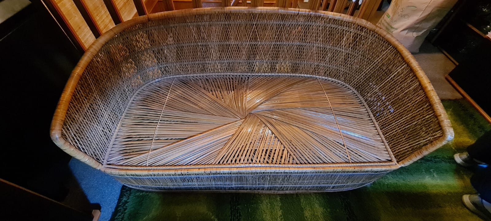 Rattan sofa