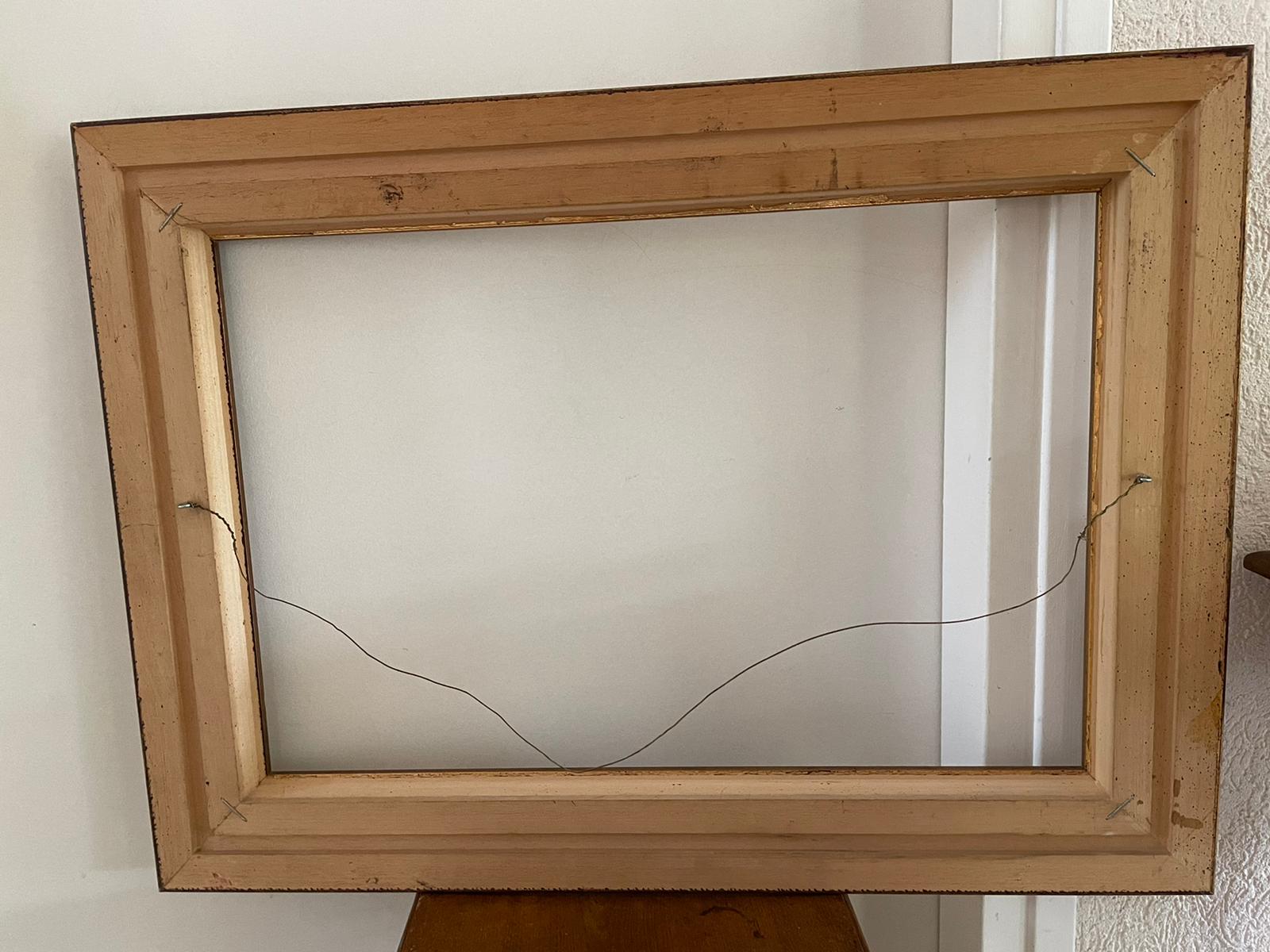 Old gilded wooden frame