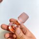 Vintage pink glass bottle