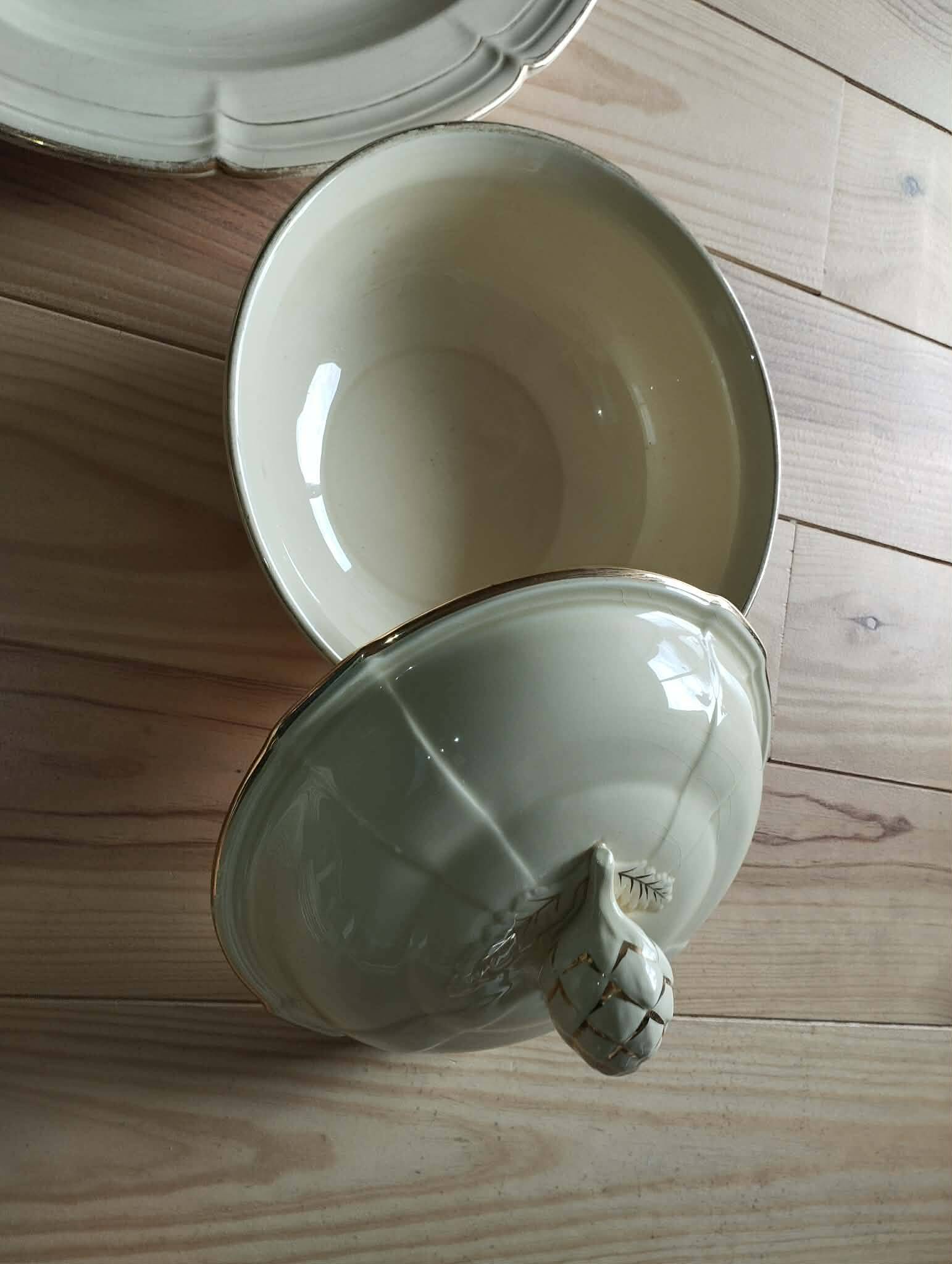 Antique gien table service – niderviller model – exceptional set