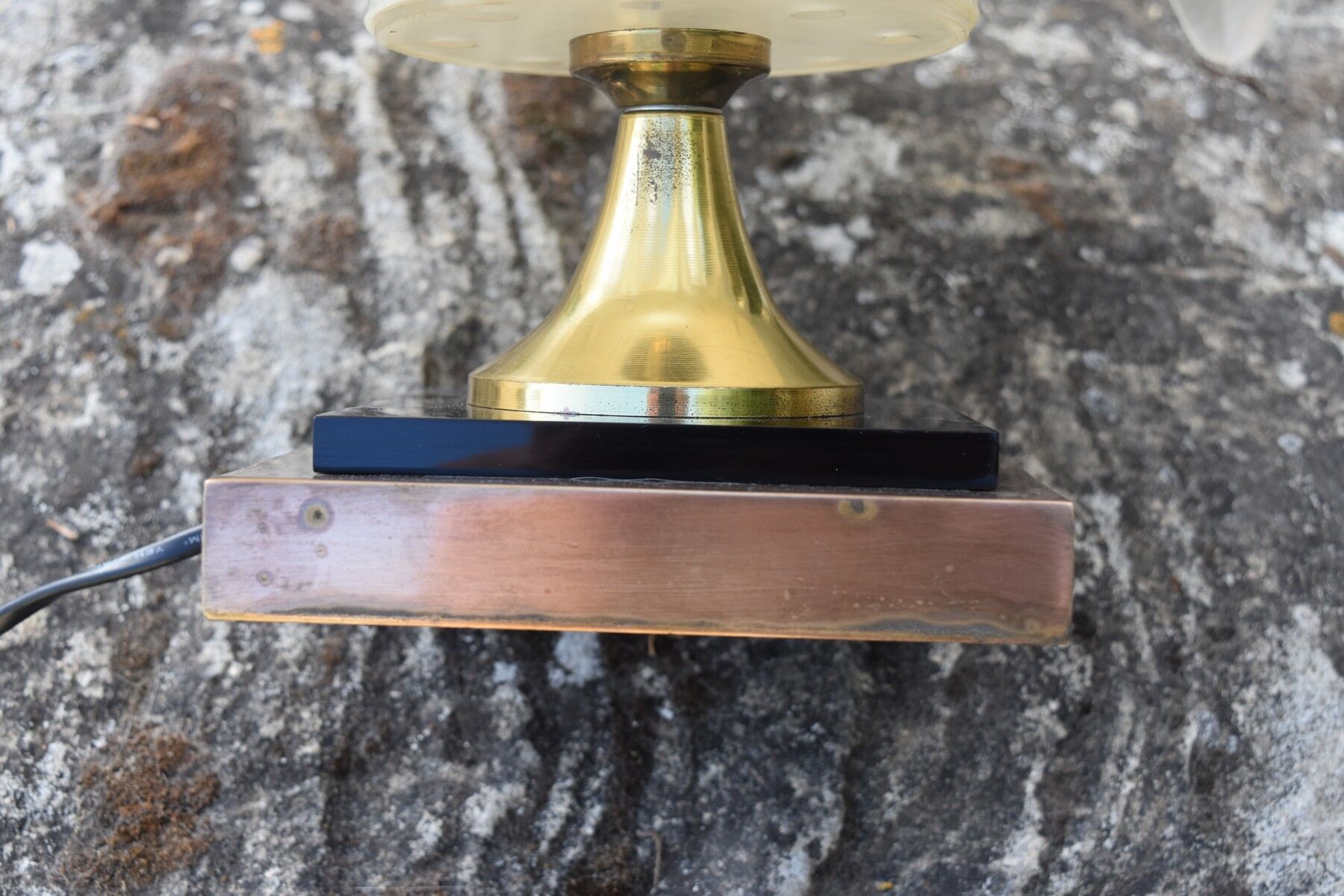 Maison Rougier vintage palm-shaped lamp from the 1970s to 1980s