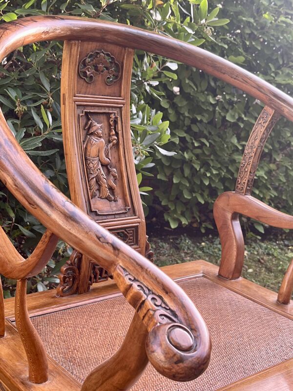 Fauteuil chinois - fer à cheval - Très bon état