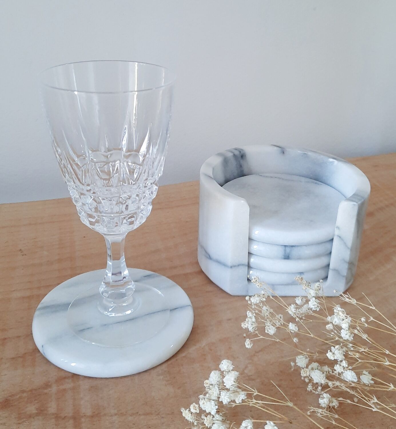 Vintage marble coasters