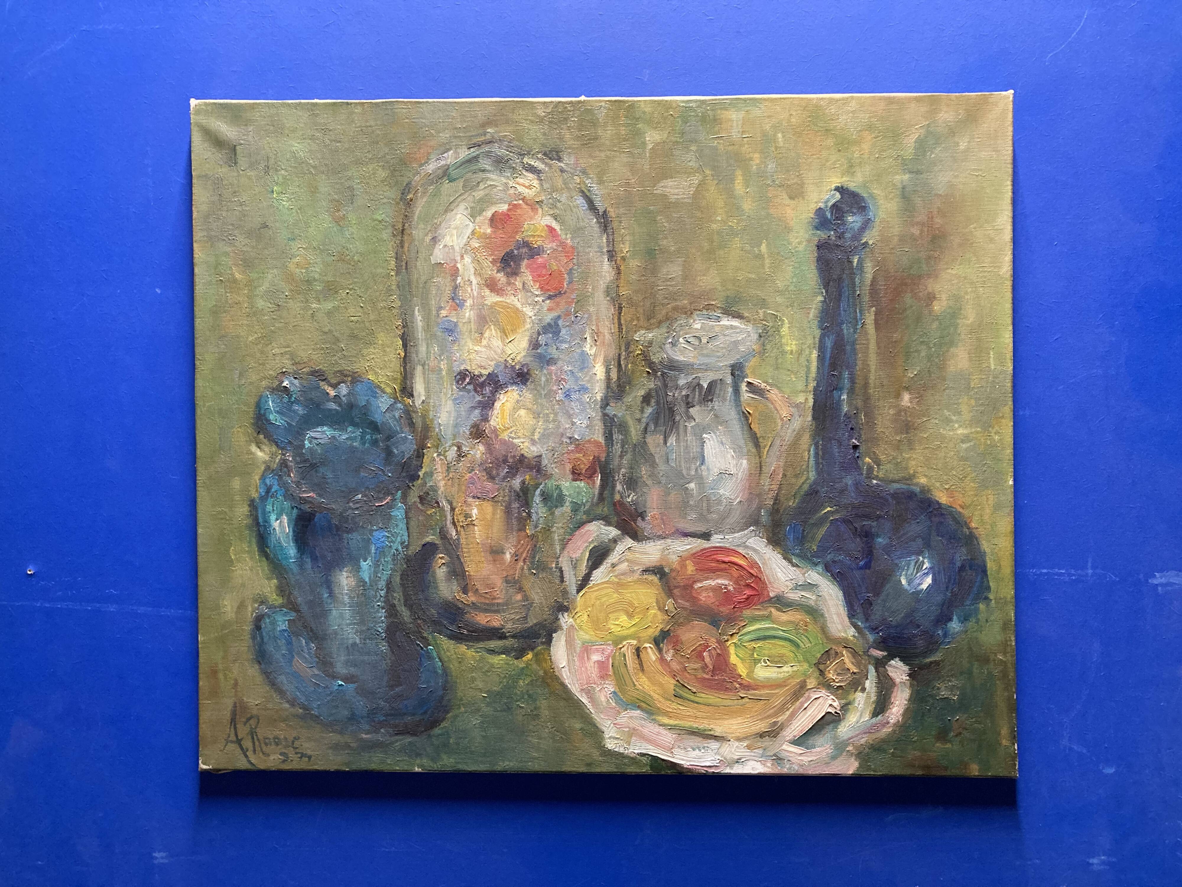 André Roose (20th century), Still life with bridal globe