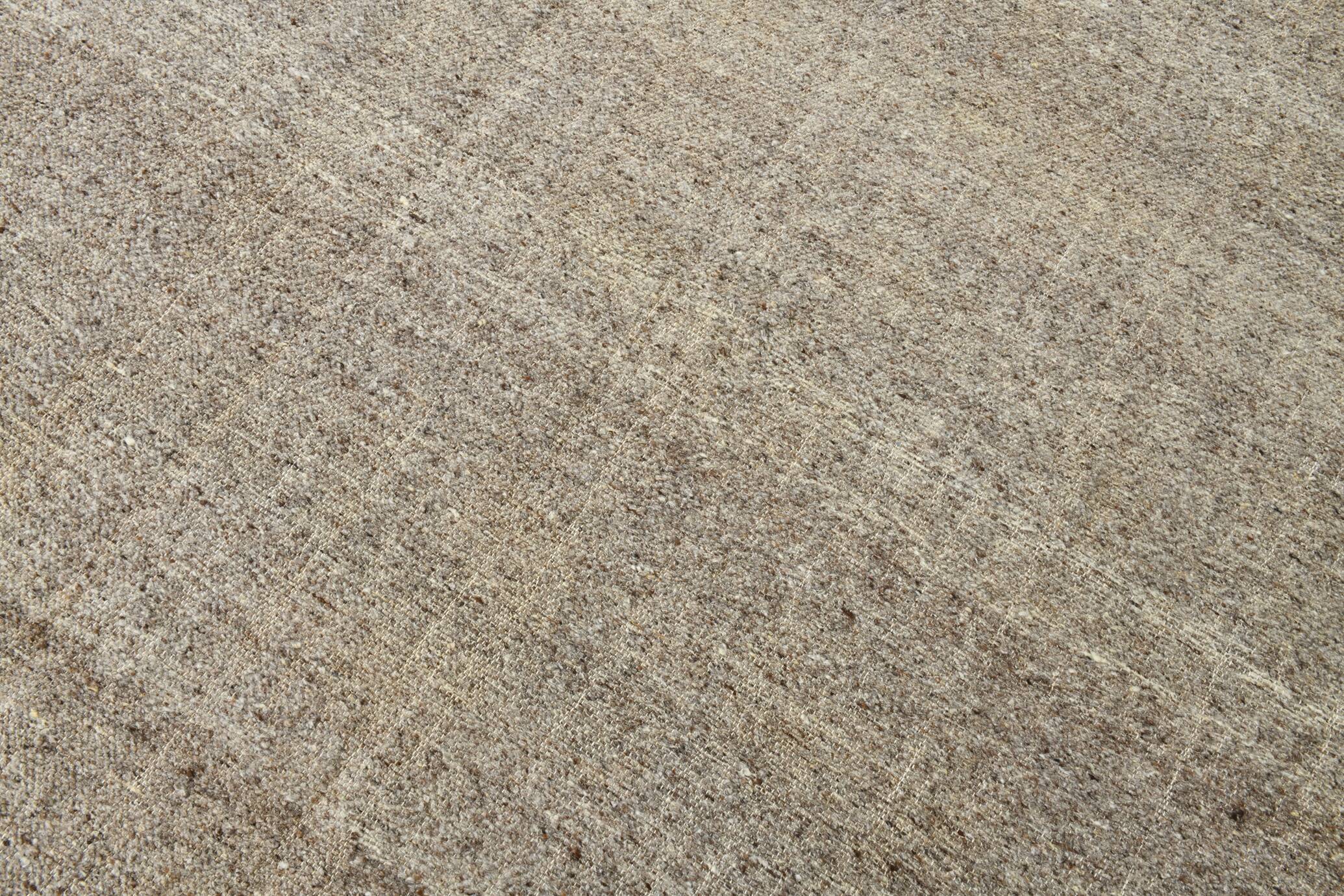 8x10 Plain Brown Turkish Vintage Kilim Rug, 255x322Cm