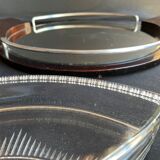 Compartmentalized servant tray with hors d'oeuvres (1)