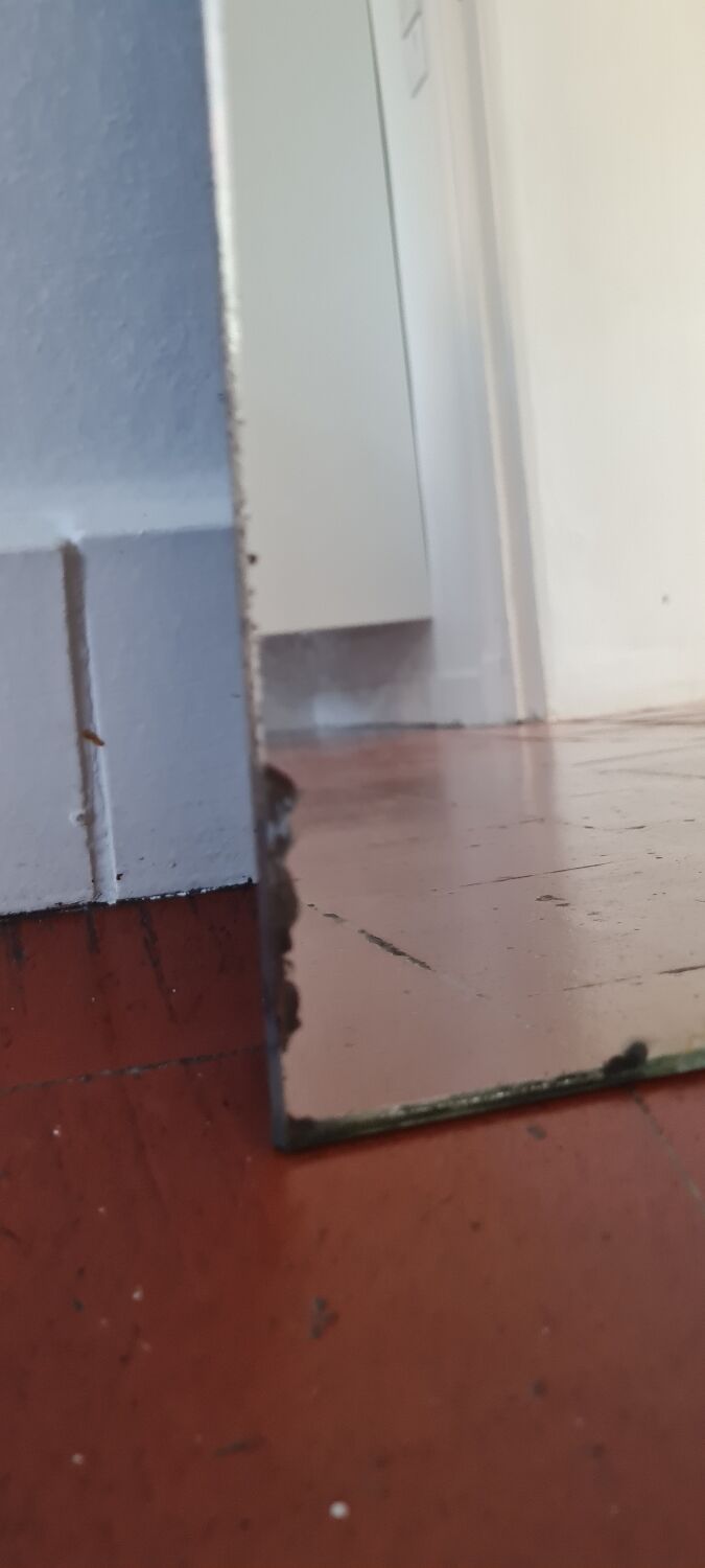 Art deco beveled mirror