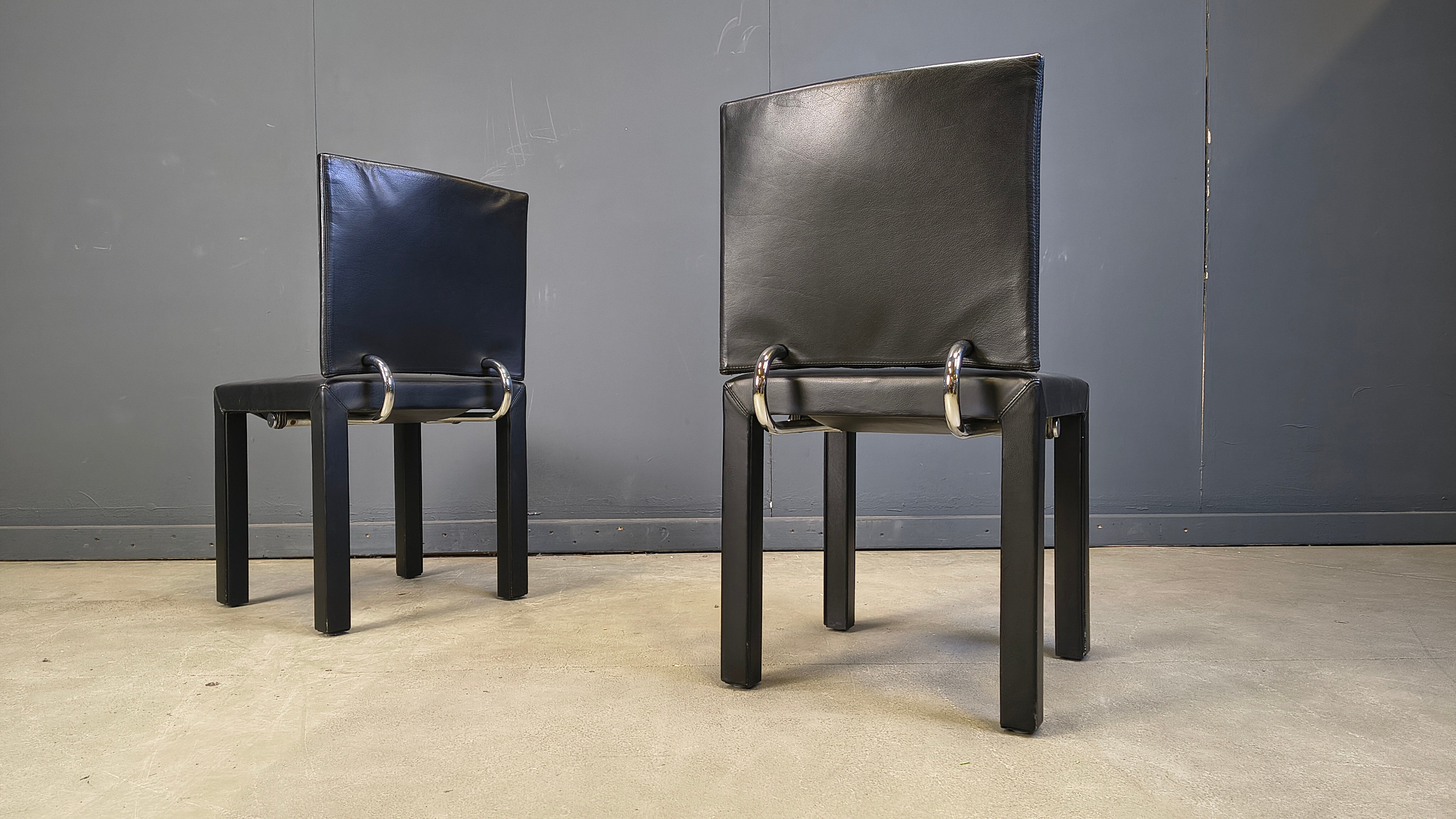 Arcadia dining chairs by Paolo Piva for B&B Italia set of 6