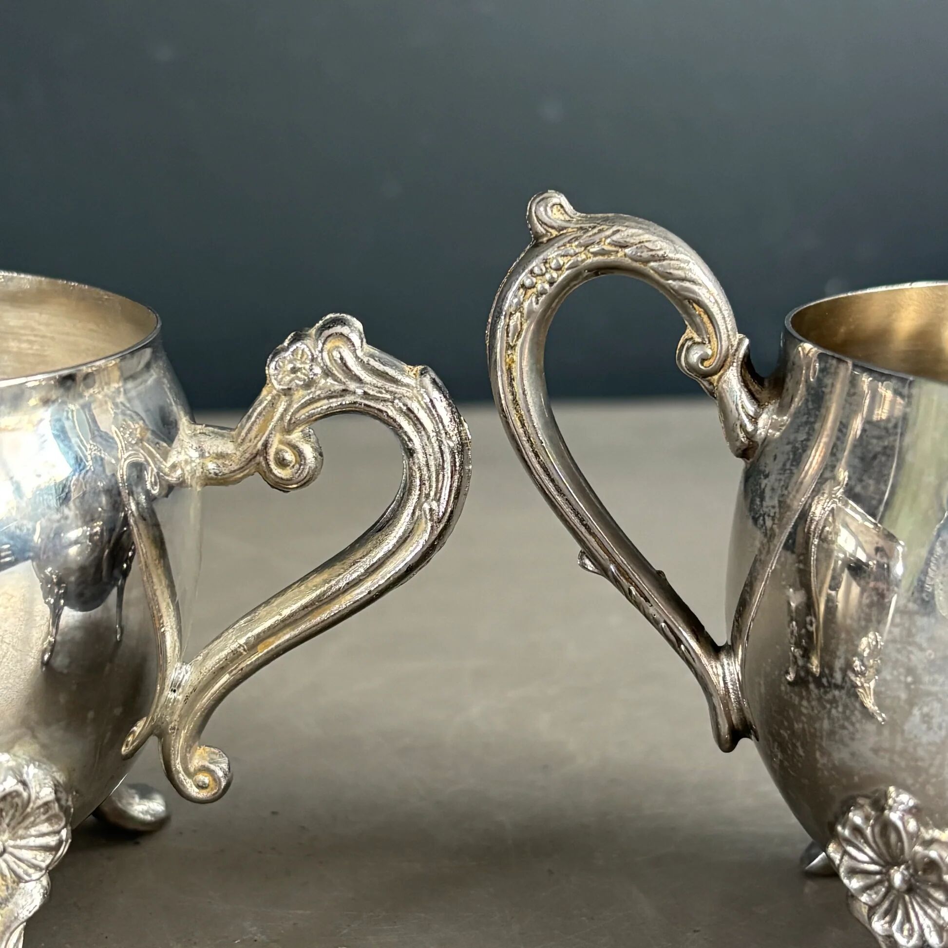 Sugar bowl - silver-plated milk jug