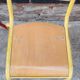 Set of three vintage children's school chairs