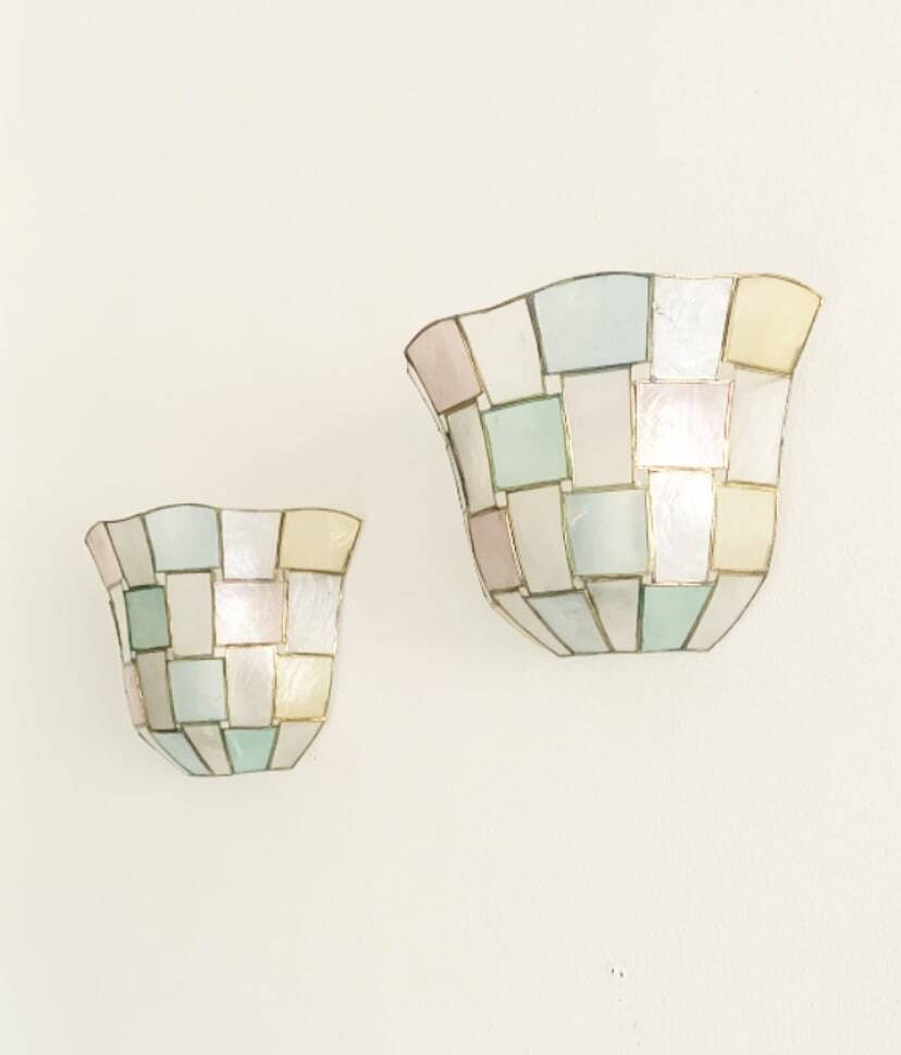 Pair of Art Deco Coquille Wall Sconces
