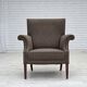 1960s, Danish armchair, furniture wool, ash wood legs.