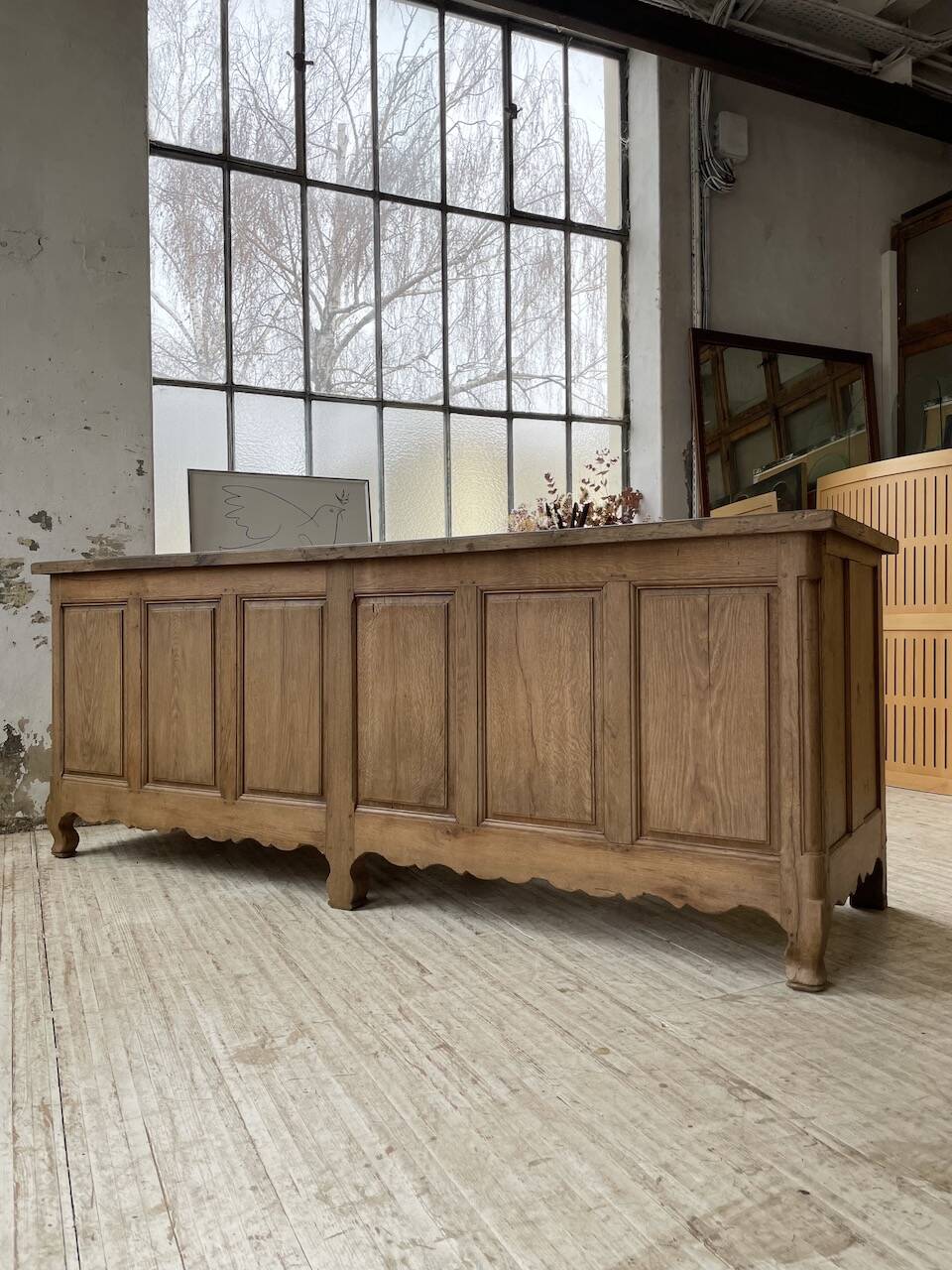 Comptoir en chêne XXL 260 cm