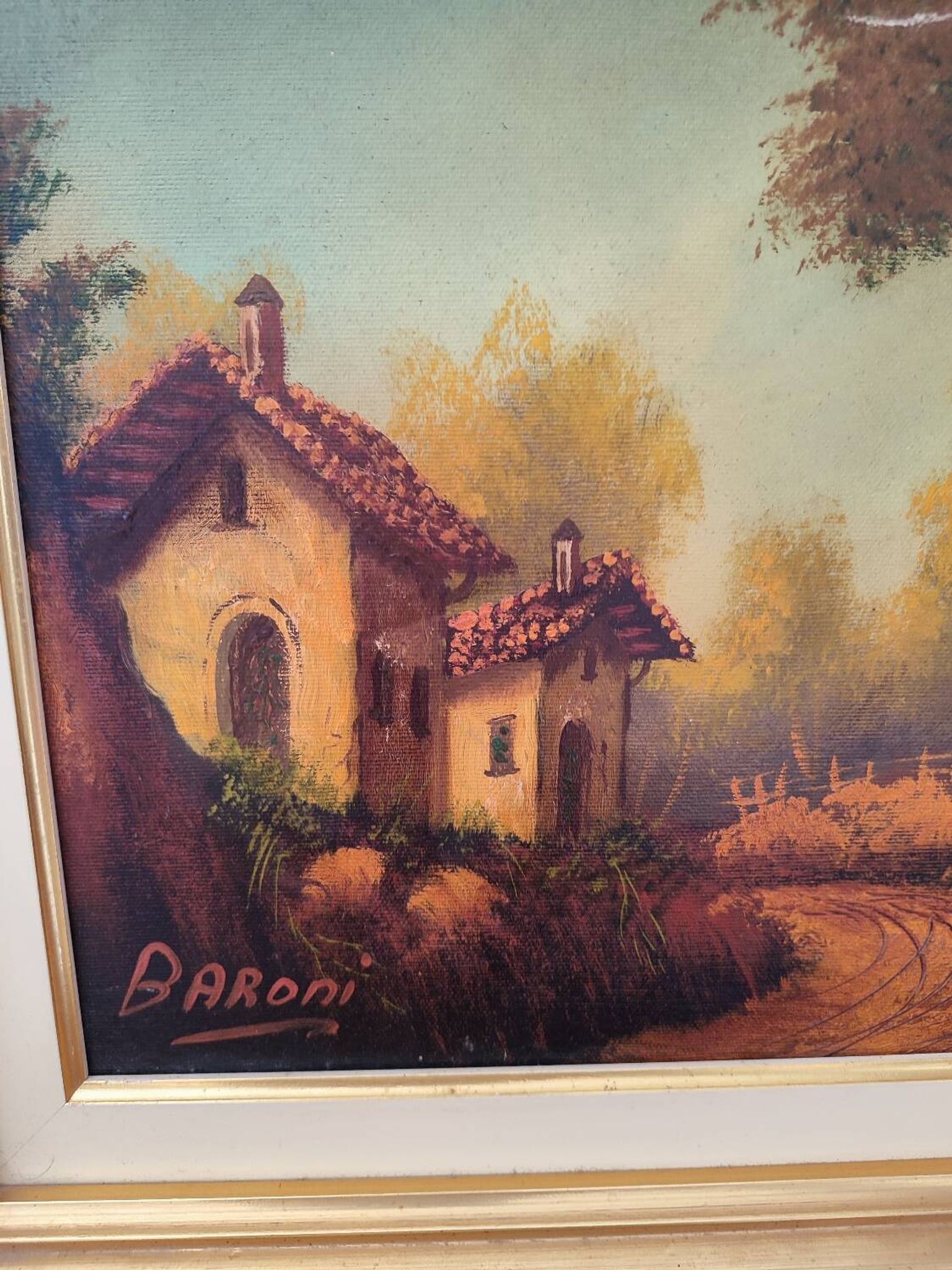 Tableau huile par Baroni