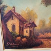 Tableau huile par Baroni