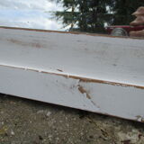 Old mirror white patinated fireplace top