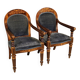 Paire de fauteuils Charles X français du 19ème siècle