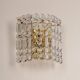 pair of crystal wall lights by Kinkeldey, Germany, 1970s.