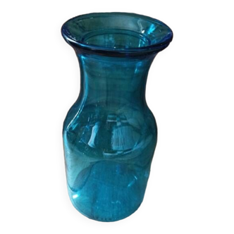 Blue glass apothecary jar Lever