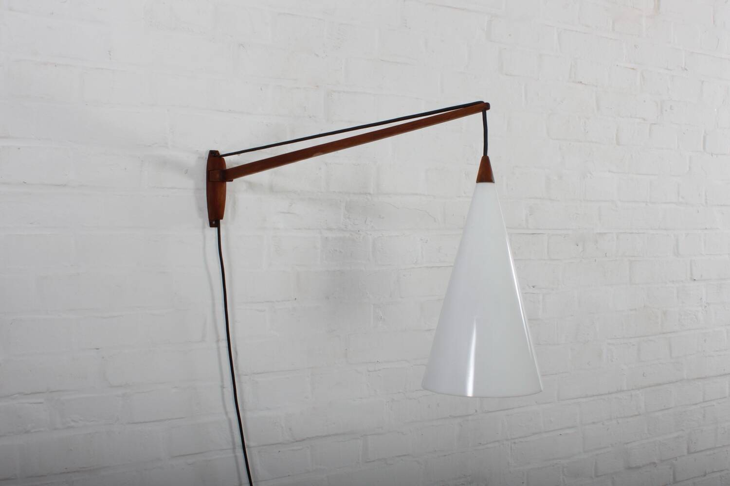 Vintage Teak Lampe Scandi Design Luxus Schweden Mid Century