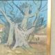 Ove Olson ( 1903-1975 ), Swedish Modern Painting, 1974, Oil on Canvas, Framed.