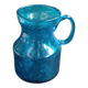 Blue bubbled glass vase Top Design Italy 1970
