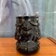 Vase opaline anthropomorphe vintage