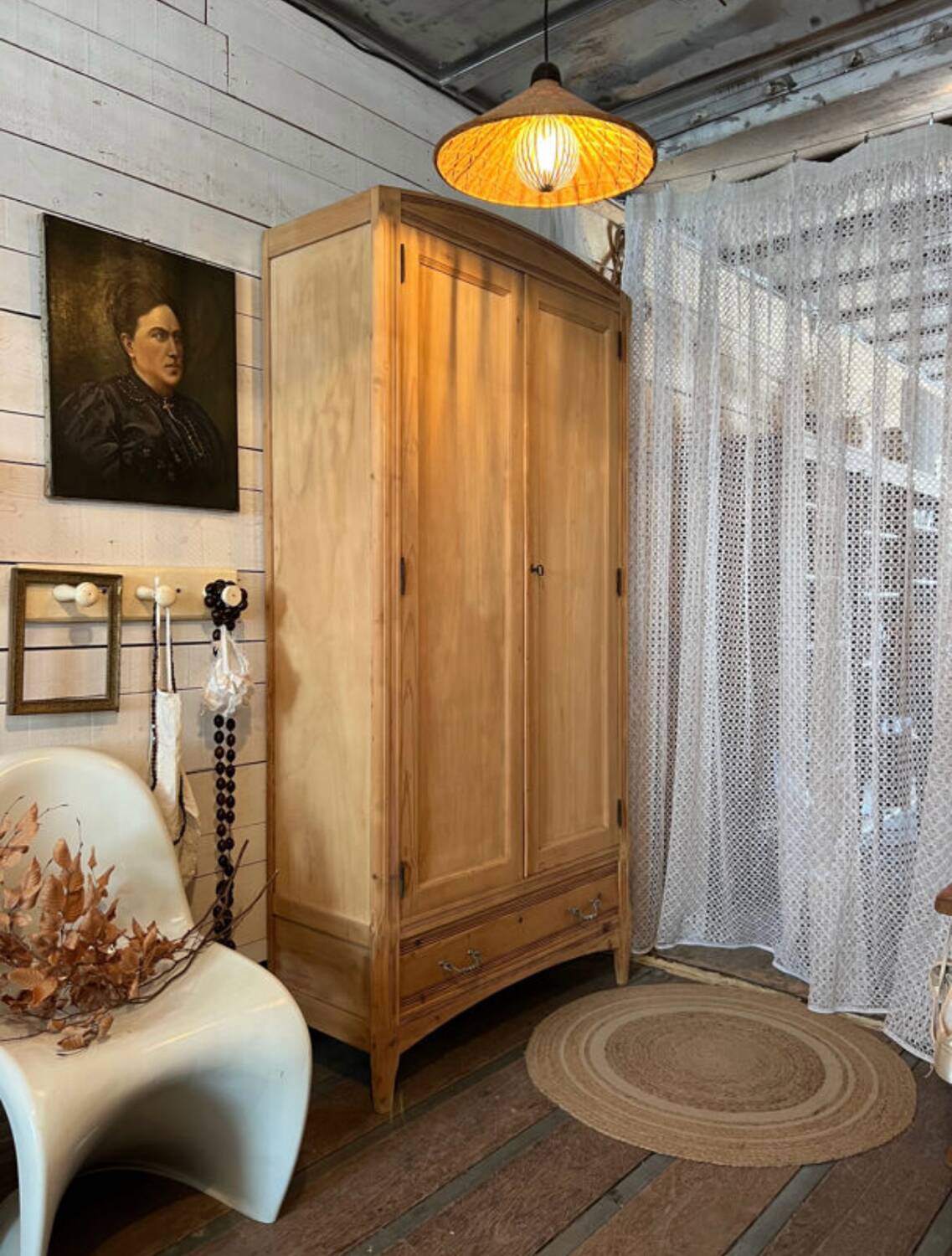 Armoire bois brut
