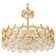 Brass and crystal chandelier designed by Sciolari for Palwa, Germany, 1970s.