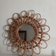 Vintage bamboo mirror 56cm