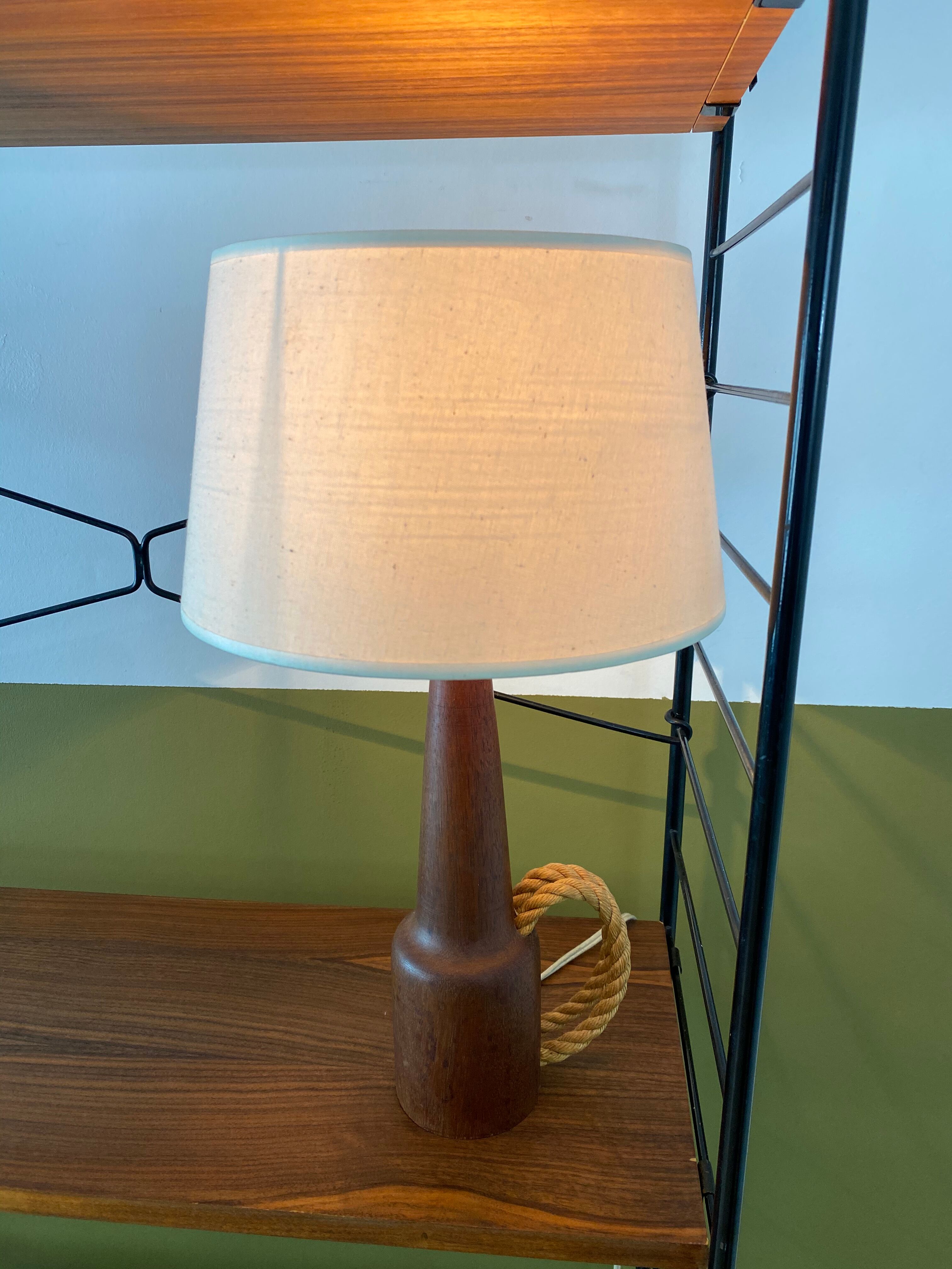 Vintage Scandinavian teak lamp