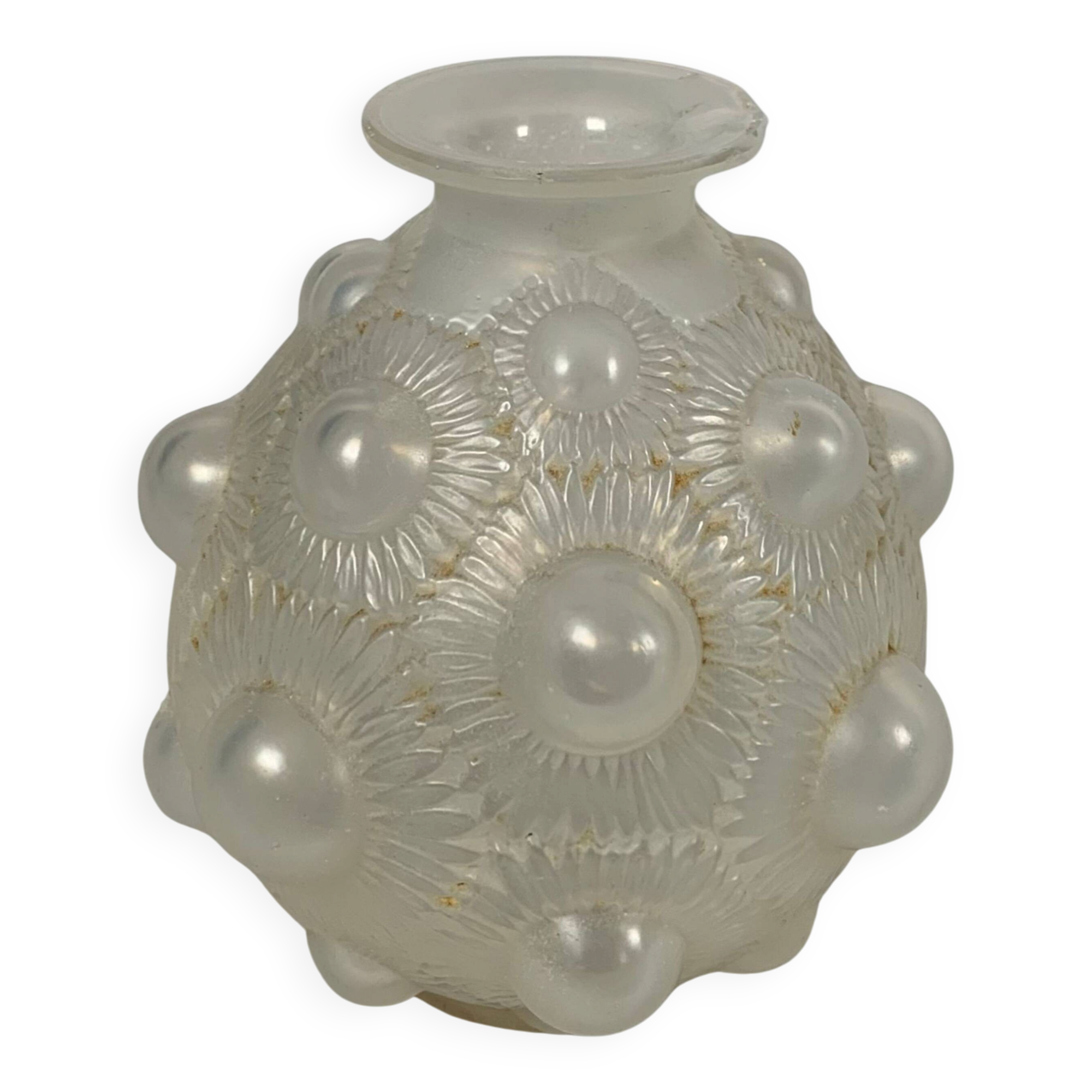 Vase Art Déco signée René LALIQUE (1860-1945) modèle "Tournesol" 1927.