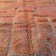 Moroccan Beni Ouarain yellow orange terracotta modern rug