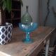 Vintage cast glass standing cup