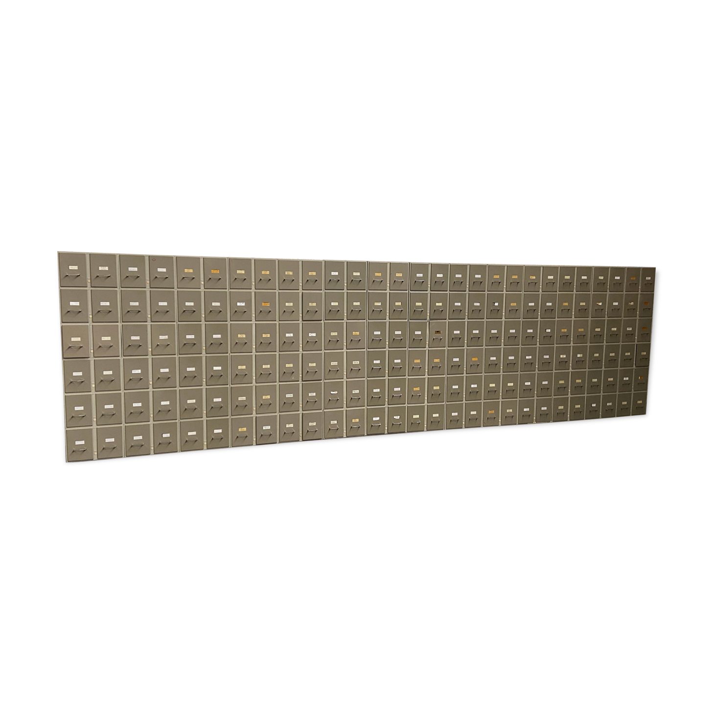 huge Trade furniture Archiving furniture 168 drawers metal filing cabinet Industrial VAL REX 1960s 64