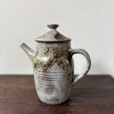 Sanded stoneware pitcher by Chantal and Thierry Robert, 1970s