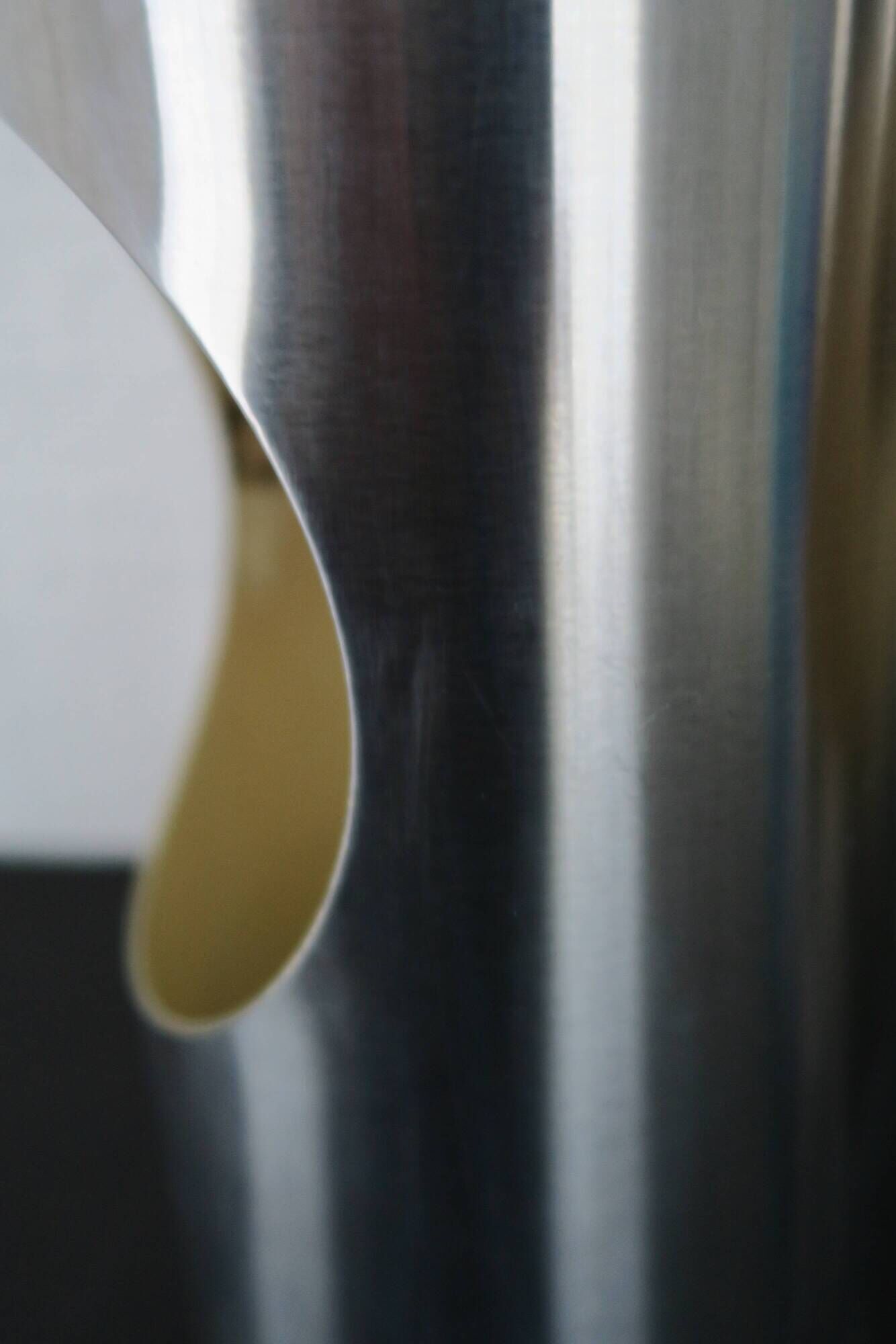 Paires appliques  tubes vintage 1970 inox satiné