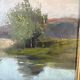 Oil on canvas, old, signed Th. Linsyer (19th-20th century) – gilded frame